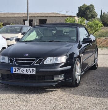 Saab 9-3 Aero Cabrio 2.8 V6 Turbo negro de ocasión en Amposta
