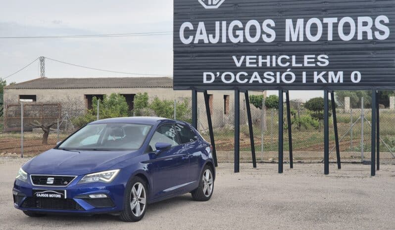 Seat León SC FR 1.4 TSI 125 CV azul eléctrico de ocasión en Amposta completo
