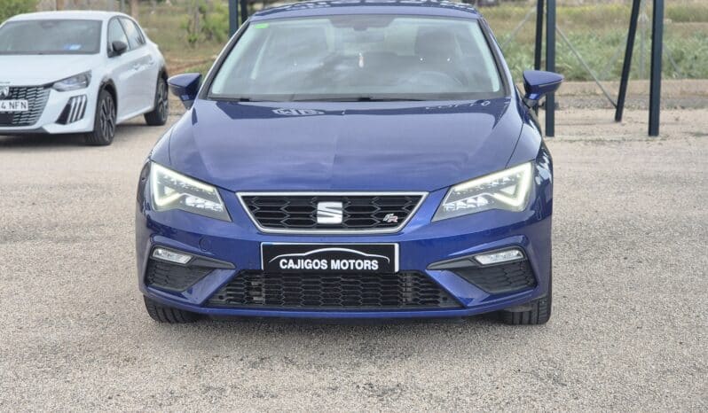 Seat León SC FR 1.4 TSI 125 CV azul eléctrico de ocasión en Amposta completo