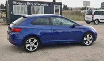 Seat León SC FR 1.4 TSI 125 CV azul eléctrico de ocasión en Amposta completo