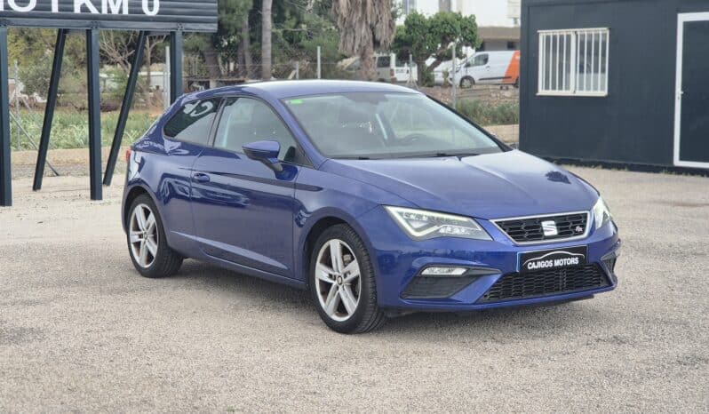 Seat León SC FR 1.4 TSI 125 CV azul eléctrico de ocasión en Amposta completo